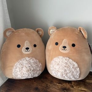 Squishmallow Greta the Bear 12” Bundle